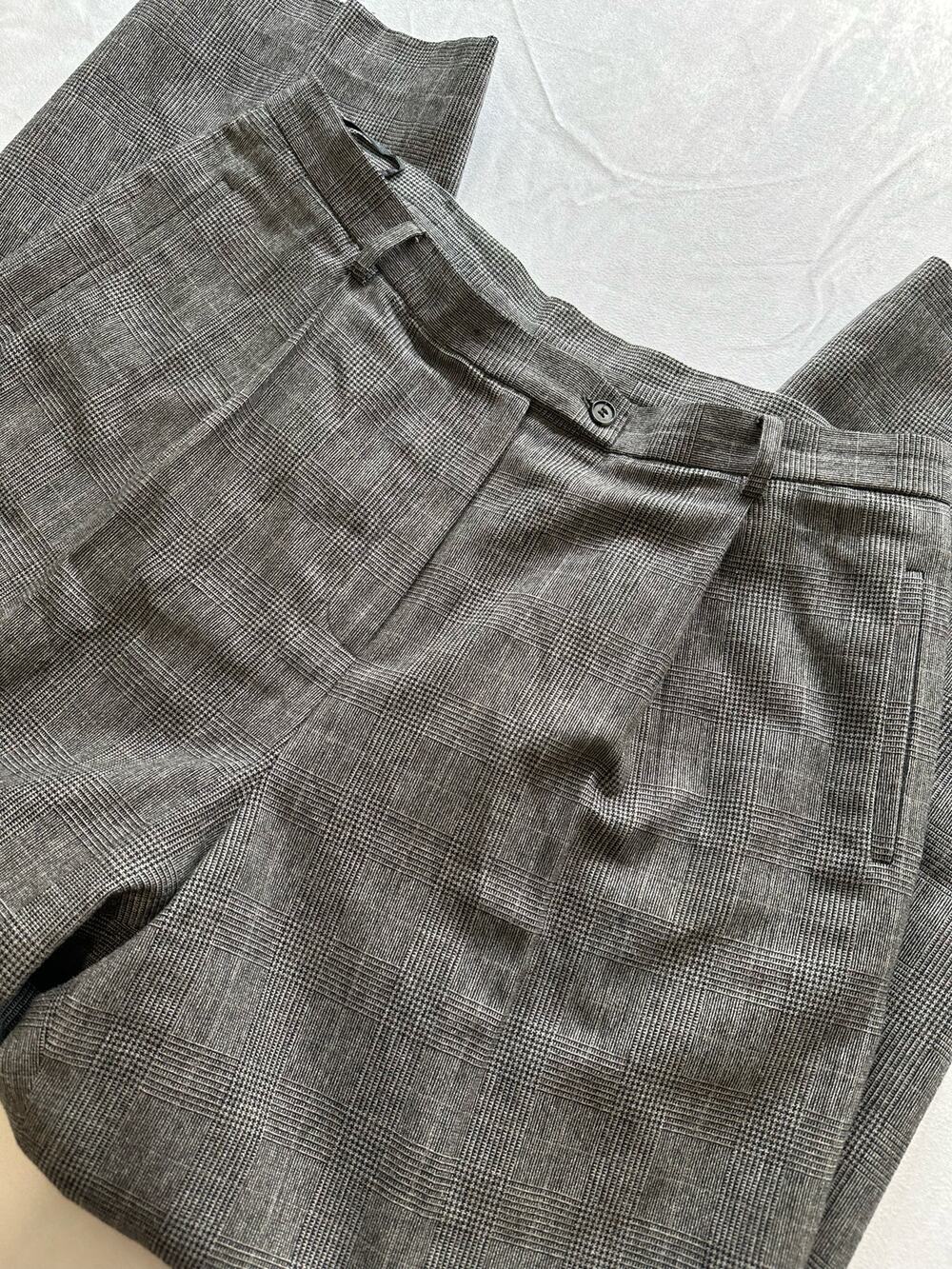 Evan Picone Wool Blend Grey Trousers Size 16